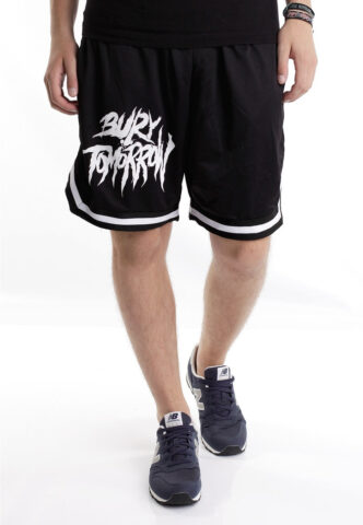 Bury Tomorrow – Logo Striped – Shorts – Schwarz – 3XL – 100% Polyester