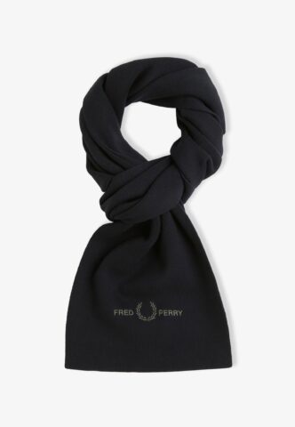 Fred Perry – Graphic FLP Black/Laurel Wreath Green – Schal – Schwarz – Onesize – 79% Baumwolle, 21% Polyamid