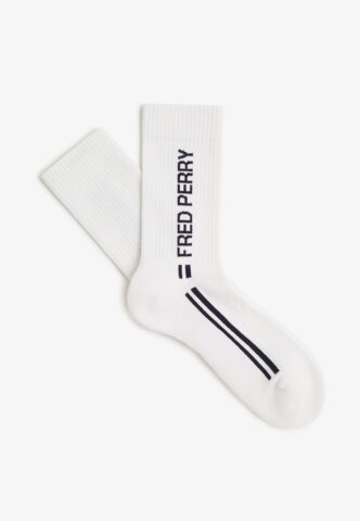 Fred Perry – Tipped Sports Snow White – Socken – Weiß – L/XL – 78% Baumwolle, 20% Polyamid, 2% Elastan