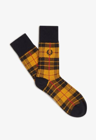 Fred Perry – Tartan Gold – Socken – Braun – XS/S – gid://shopify/Metaobject/268984418541