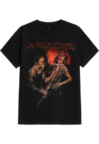 Cannibal Corpse – Pitch Fork Impalement – T-Shirt – Schwarz – S – 100% Baumwolle