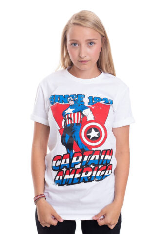 Captain America – Since 1941 White – T-Shirt – Weiß – L – 100% Baumwolle