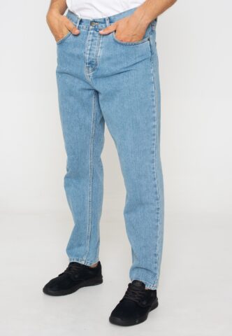 Carhartt WIP – Newel Stone Bleached Blue – Jeans – Blau – W36 – 100% Bio-Baumwolle