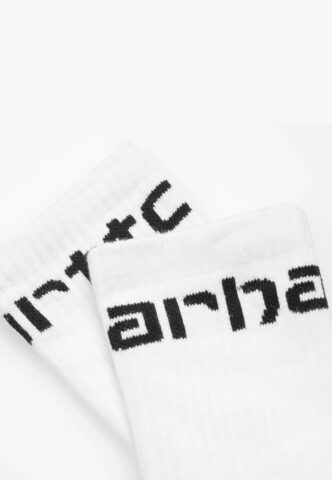 Carhartt WIP – Carhartt White/Black – Socken – Weiß – Onesize – 84% Baumwolle, 14% Polyester, 2% Elastan