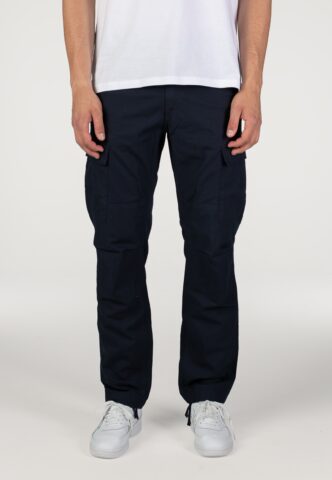 Carhartt WIP – Aviation Rinsed Dark Navy – Hose – gid://shopify/Metaobject/122014793965 – W29 / L32 – 100% Baumwolle