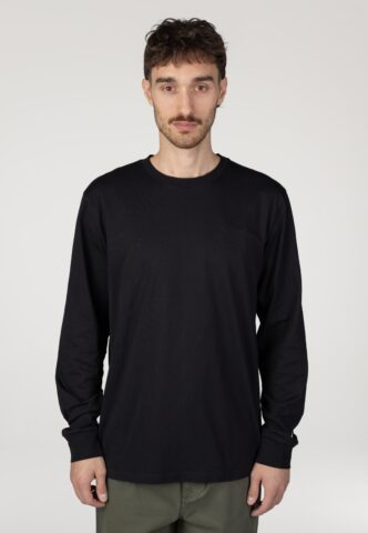 Carhartt WIP – Base Black/White – Longsleeve – Schwarz – M – 100% Baumwolle