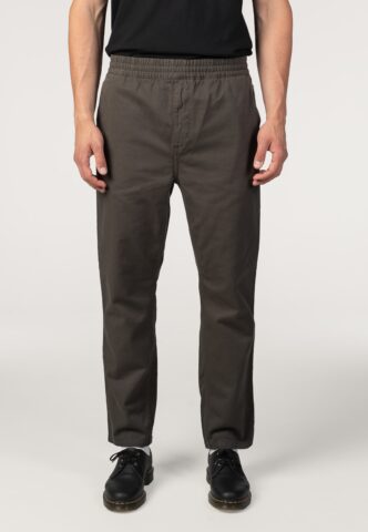Carhartt WIP – Flint Garment Dyed Shungite – Hose – Grau – L – 100% Baumwolle