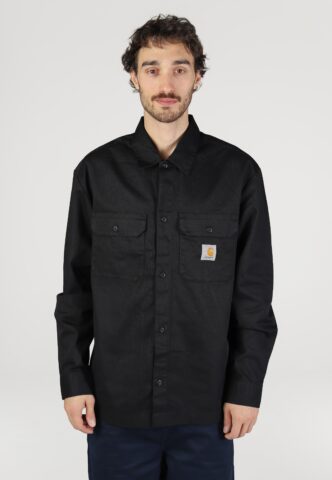 Carhartt WIP – L/S Craft Black – Hemd – Schwarz – M – 65% Polyester, 35% Baumwolle