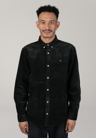 Carhartt WIP – Madison Cord Raven – Hemd – Grün – S – 100% Baumwolle