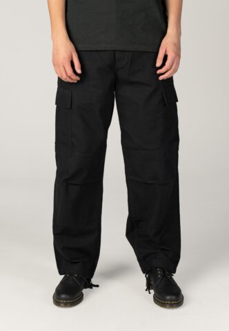Carhartt WIP – OG Cargo Stone Washed Black – Hose – Schwarz – W34 / L32 – 100% Baumwolle