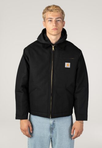 Carhartt WIP – OG Detroit Rigid Black/Black – Jacke – Schwarz – M – 100% Bio-Baumwolle