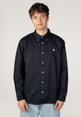 Carhartt WIP – OG Madison Dark Navy – Hemd – gid://shopify/Metaobject/122014793965 – L – 100% Bio-Baumwolle