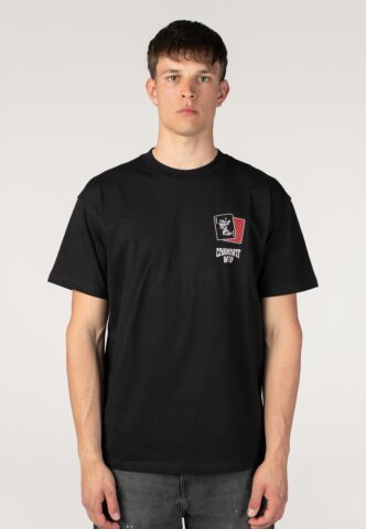 Carhartt WIP – Playing Cards Black – T-Shirt – Schwarz – XL – 100% Bio-Baumwolle