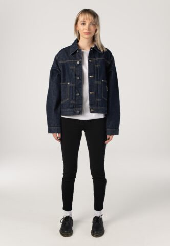 Carhartt WIP – W‘ Belmar Rinsed Blue – Jacke – Blau – L – 100% Baumwolle