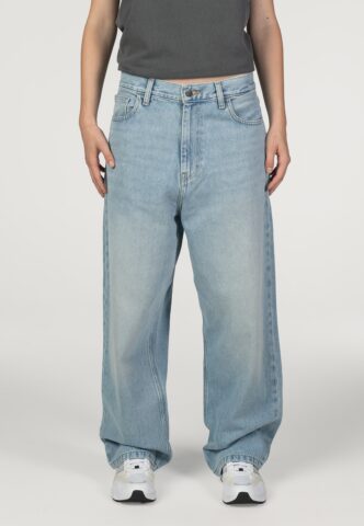 Carhartt WIP – W‘ Brandon Heavy Worn Bleached Blue – Hose – Blau – M – 100% Baumwolle