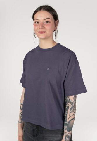 Carhartt WIP – W‘ Chester Shady Purple – T-Shirt – Lila – M – 100% Bio-Baumwolle