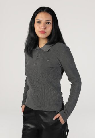 Carhartt WIP – W‘ Dora Garment Dyed Black – Longsleeve – Schwarz – XS – 100% Baumwolle