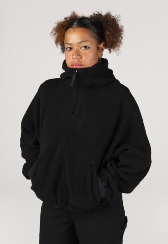 Carhartt WIP – W‘ HD Limn C Fleece Black/Flint – Jacke – Schwarz – L – 100% Polyester