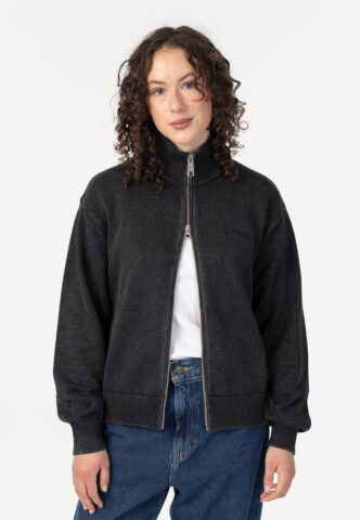 Carhartt WIP – W‘ Kori Garment Dyed Black – Zipper – Schwarz – S – 100% Baumwolle