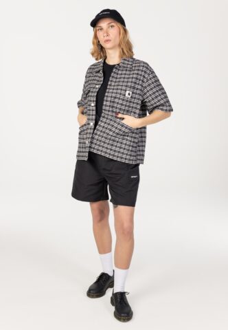 Carhartt WIP – W‘ Michigan Kander Check/Black – Hemd – Schwarz – S – 100% Baumwolle