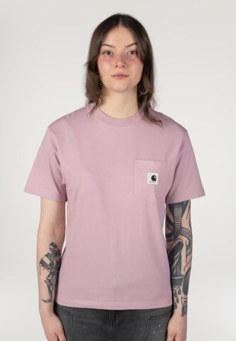 Carhartt WIP – W‘ Pocket Hortensia – T-Shirt – Lila – S – 100% Bio-Baumwolle
