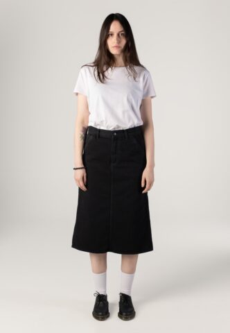 Carhartt WIP – W‘ Single Knee Stone Washed Black – Rock – Schwarz – M – 100% Baumwolle