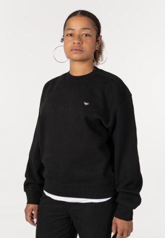 Carhartt WIP – W‘ Small Heart Patch Black/Black – Sweater – Schwarz – M – 80% Baumwolle, 20% Polyester