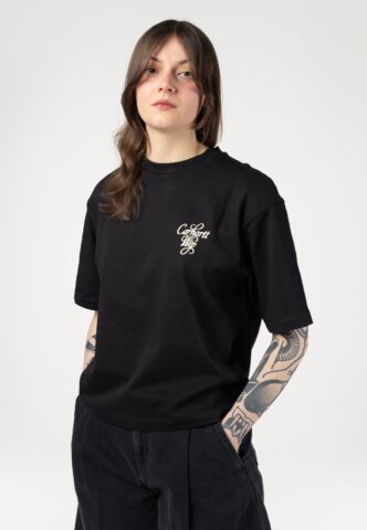 Carhartt WIP – W‘ Vestige Black – T-Shirt – Schwarz – XS – 100% Bio-Baumwolle