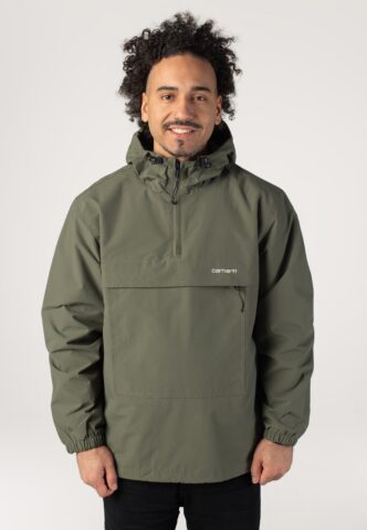 Carhartt WIP – Windbreaker Leaf/White – Jacke – Grün – M – Außenmaterial: 100% Nylon; Innenfutter: 100% Polyester