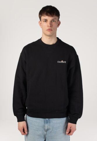 Carhartt WIP – WIP Label Black – Sweater – Schwarz – M – 100% Baumwolle