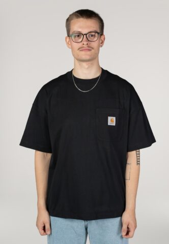 Carhartt WIP – Work Pocket Black – T-Shirt – Schwarz – XL – 100% Baumwolle