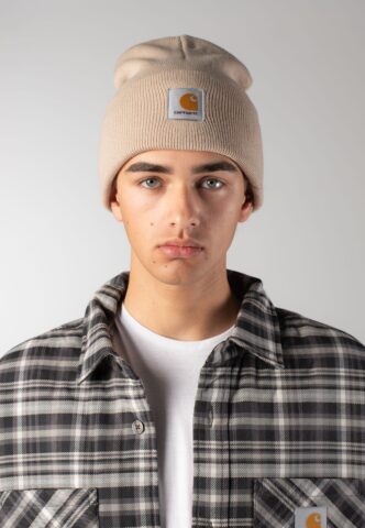Carhartt WIP – Acrylic Watch Fleur De Sel – Beanie – Beige – Onesize – 100% Polyacryl
