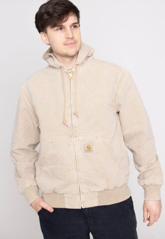 Carhartt WIP – Active Faded Dusty H Brown – Jacke – Beige – XL – 100% Bio-Baumwolle