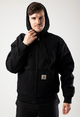 Carhartt WIP – Active Rigid Black – Jacke – Schwarz – L – 100% Baumwolle