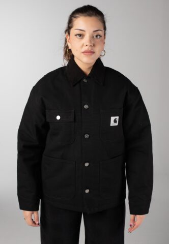 Carhartt WIP – W‘ OG Michigan Rigid Black/Black – Jacke – Schwarz – XS – 100% Bio-Baumwolle