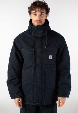 Carhartt WIP – Ambel Stone Washed Deep Night/Deep Night – Jacke – Blau – M – Shell: 100% Baumwolle; Lining: 100% Polyester