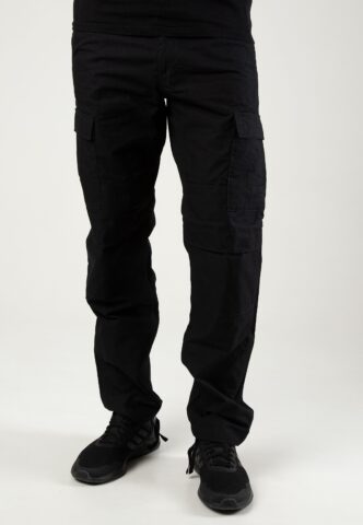 Carhartt WIP – Aviation Rinsed Black – Hose – Schwarz – W38 / L32 – 100% Baumwolle