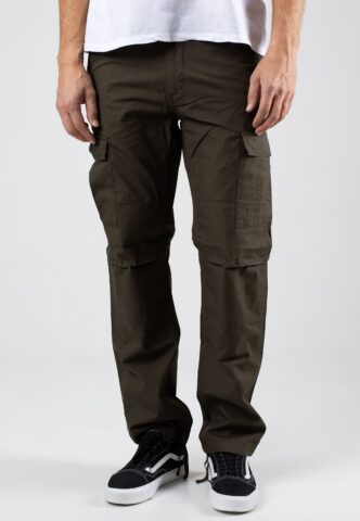 Carhartt WIP – Aviation Rinsed Cypress – Hose – Grün – W33 / L34 – 100% Baumwolle