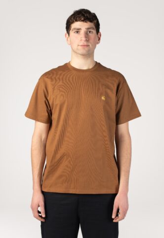 Carhartt WIP – Chase Hamilton Brown/Gold – T-Shirt – Braun – L – 100% Baumwolle