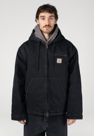 Carhartt WIP – Cleveland Stone Washed Black – Jacke – Schwarz – XXL – 100% Baumwolle
