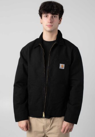 Carhartt WIP – Detroit Rinsed Black/Black – Jacke – Schwarz – XXL – 100% Bio-Baumwolle