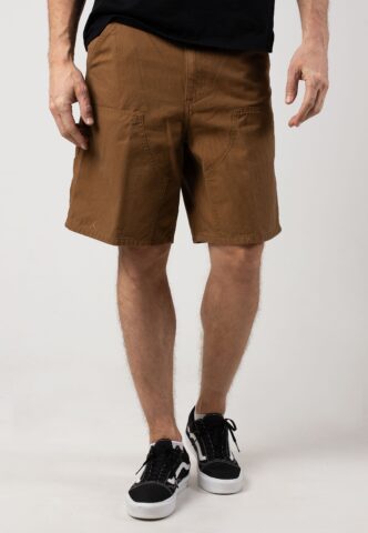 Carhartt WIP – Double Knee Rinsed Hamilton Brown – Shorts – Braun – W32 – 100% Baumwolle