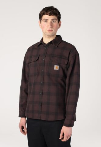 Carhartt WIP – Edmands Check Natural/Palisander – Hemd – Braun – XL – 100% Baumwolle
