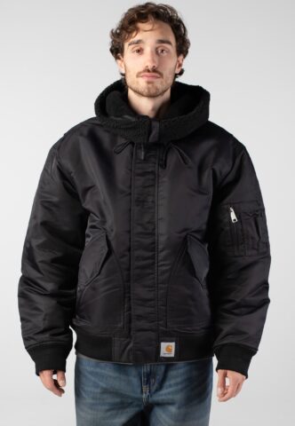 Carhartt WIP – HD Oltera Black/Black – Jacke – Schwarz – L – Außenmaterial: 100% Nylon; Innenfutter: 100% Polyester