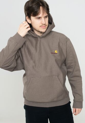 Carhartt WIP – Hooded American Script Teide – Hoodie – Braun – XL – 80% Baumwolle, 20% Polyester