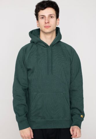 Carhartt WIP – Hooded Chase Discovery Green/Gold – Hoodie – Grün – S – 59% Baumwolle, 41% Polyester