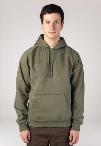 Carhartt WIP – Hooded Chase Leaf/Gold – Hoodie – Grün – XXL – 59% Baumwolle, 41% Polyester