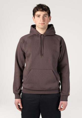 Carhartt WIP – Hooded Chase Shale/Gold – Hoodie – Grau – XXL – 59% Baumwolle, 41% Polyester