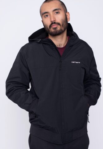 Carhartt WIP – Hooded Sail Black/White – Jacke – Schwarz – S – Außenmaterial: 100% Nylon; Innenfutter: 100% Polyester