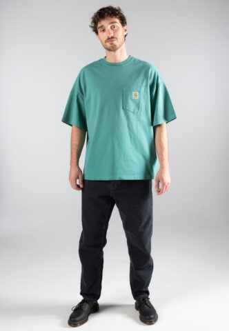 Carhartt WIP – Hudson Pocket Saguaro – T-Shirt – Grün – L – 100% Baumwolle